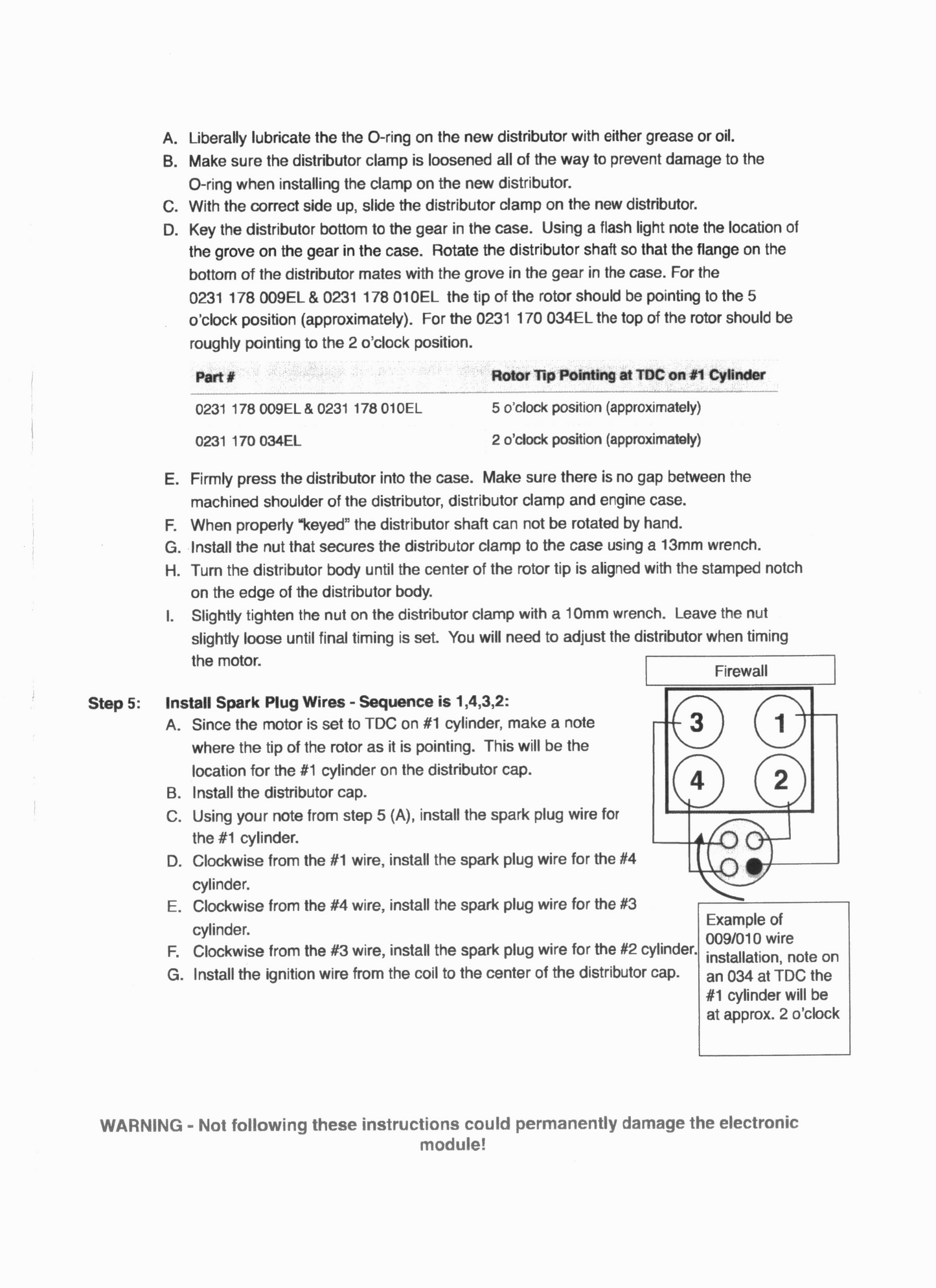 "009" Distributor Clone Khultek Brand w/ Electronic Ignition Module