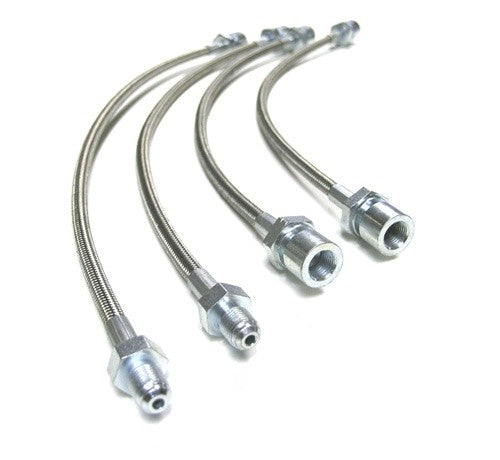 Front Brake Hose Lt. Or Rt. Each 14.96"(Stainless Steel) - 1967-1978 VW Bug, Ghia, Type 3