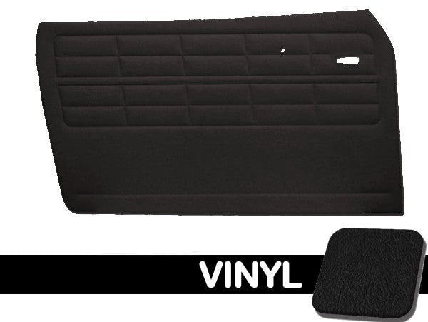 VW Karmann Ghia 1956-193 Authentic Style Door Panels - W/O Pockets, Front Only, Vinyl