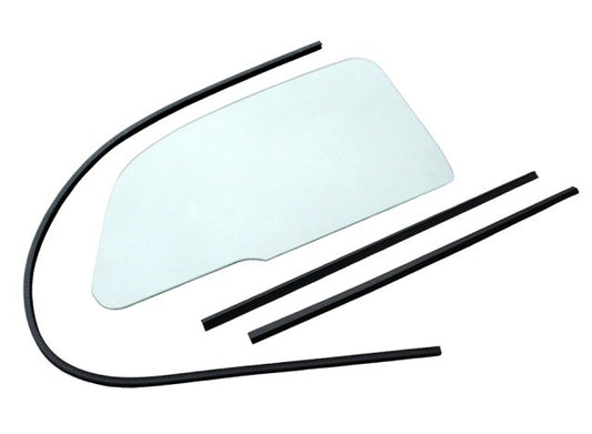 1 Piece Window Kit, Bug 65-77 Sedan, Glue In Scrapers