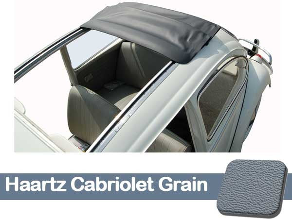 Sliding Rag Top Cover, (43.1/8 x 37.7/8) W/All Round Corners - Haartz Cabriolet Grain