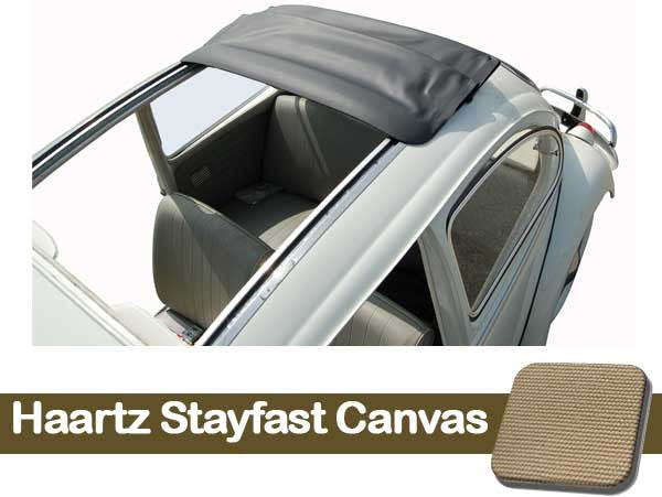 Sliding Rag Top Cover, (43.1/8 x 37.7/8) W/All Round Corners - Haartz Stayfast Canvas