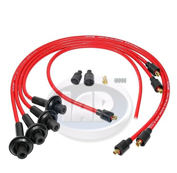 8mm TAYLOR Red Spark Plug Wire Set Spiro-Pro