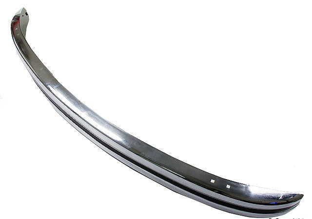 VW Bug, Super Beetle 1968-1973 Single Chrome Front Bumper W/Black Tape