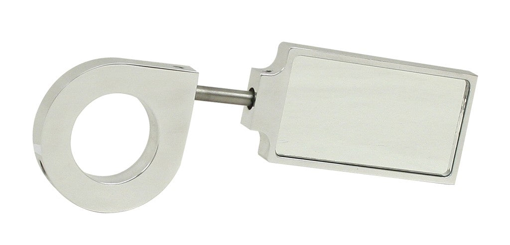 EMPI Billet Aluminum Rectangular End Pin Side View Mirror, Designed for Off Road Use, will mount on 1 1/2" tubing
