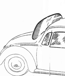 1973-1977 Super Beetle Windshield, Clear