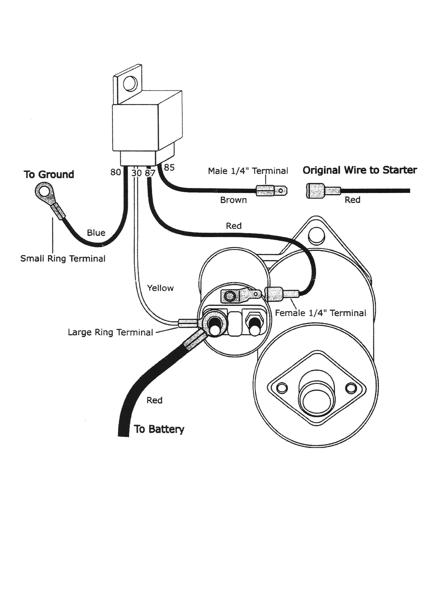 HARD START RELAY W/HARNESS