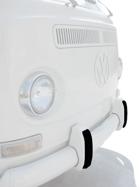 Bus 68-72 Bumper Guard Impact Strips Pair