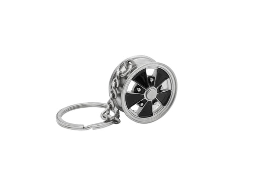 BRM Wheel Key Chain Chrome / Black