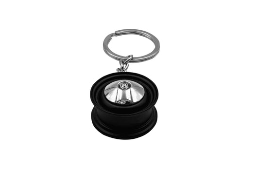 Stock Smoothie VW Wheel Key Chain Black