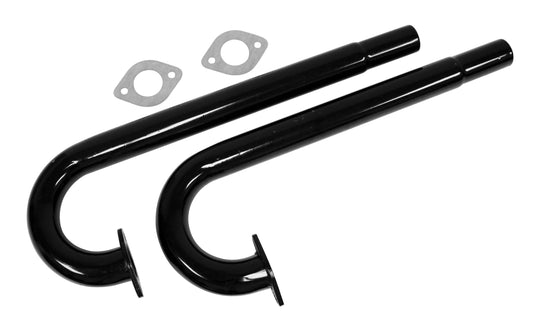 13-1600cc Heater Box J-Tubes with Gaskets, Black : Pair