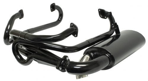 Sideflow 1 1/2" Merged Exhaust System with Muffler, Type 1 66-73 Upright Engines Only, 1300-1600cc