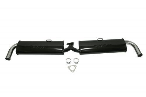 Dual Quiet Black with Chrome Tips for 3656