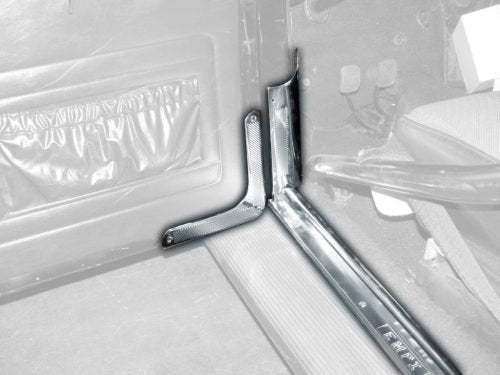 Door Corner Trim Set, Stainless Steel, Pair