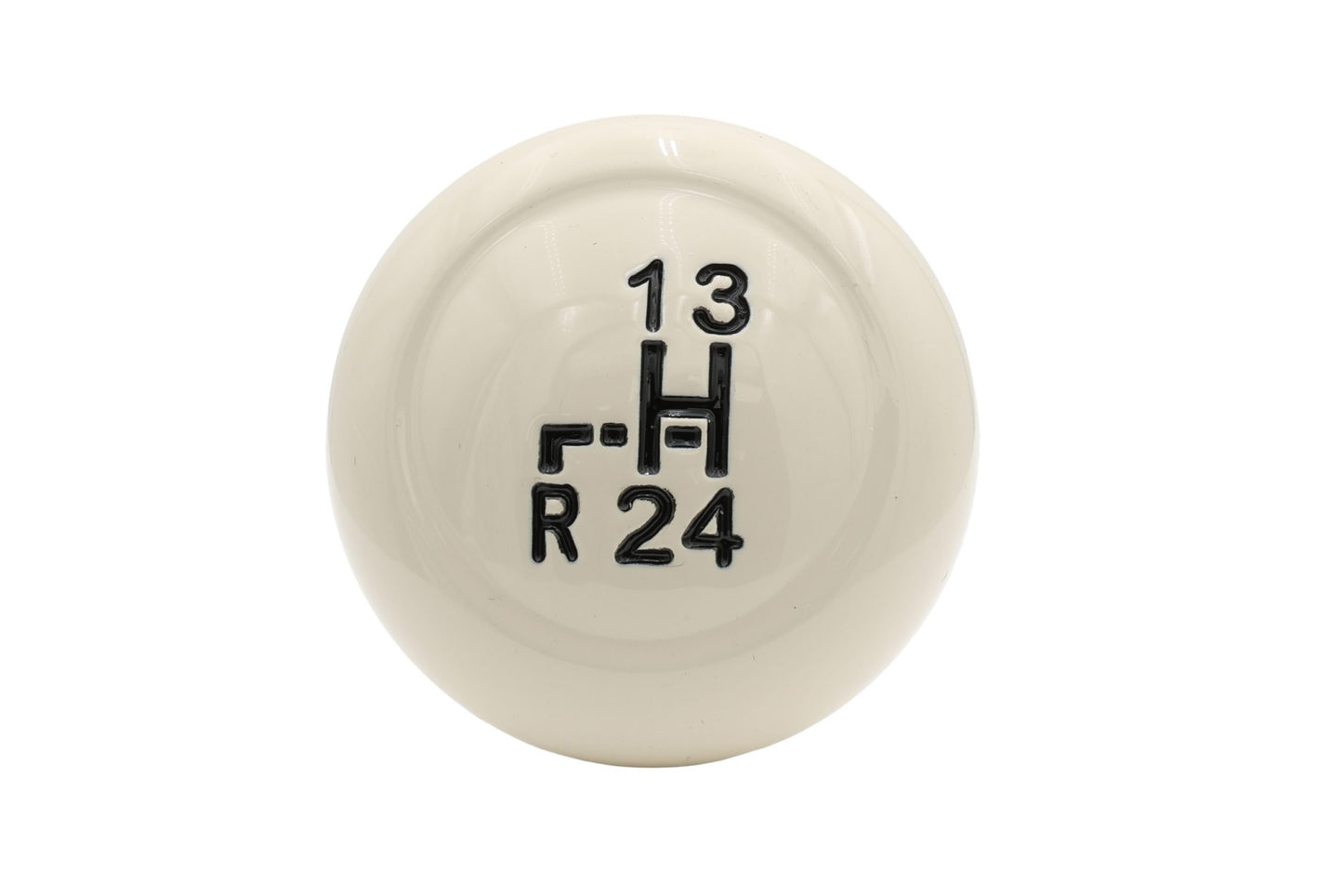Stock Style Aluminum Shift Knob Ivory or Black - 7mm, 10mm, 12mm