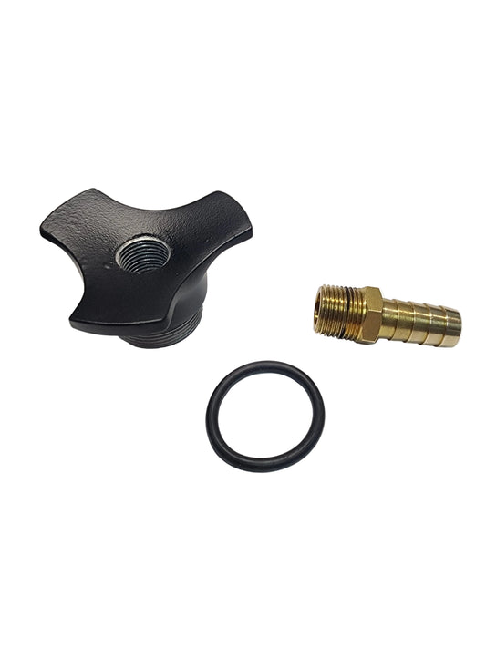 Billet Aluminum Black Knock-Off Oil Cap with Vent, Set