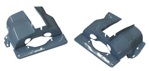 Dual Port Cylinder Shroud Silver-Vein Powder Coat