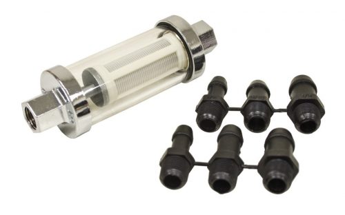 Glass Fuel Filter Only with 1/4", 5/16", and 3/8" fittings