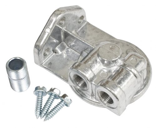 Oil Filter Adapter with Nipple, Ports Left