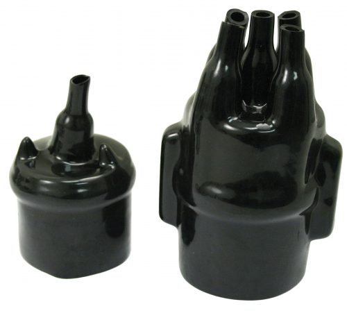 Distributor Cap and Coil Waterproof Kit, Black, Set