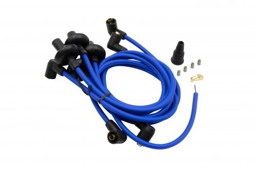 90 Degree Suppressed 8mm Ignition Wires, Blue