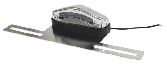 Chrome License Plate Light with Bracket