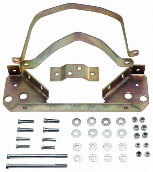 Steel Solid Mount Trans Strap Kit with Hardware