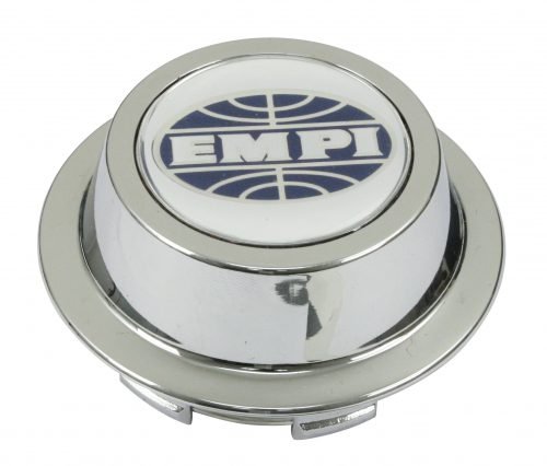 Cap Only with EMPI Logo, Push-On Chrome Plated Plastic for SPRINT, RIV, 914