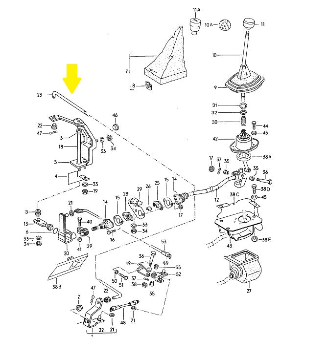 OEM Gear Selector Shaft
