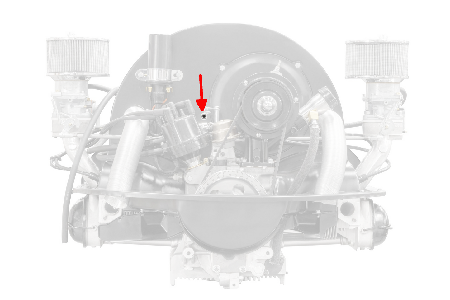 Throttle Cable Guide Tube Thru Fan Shroud