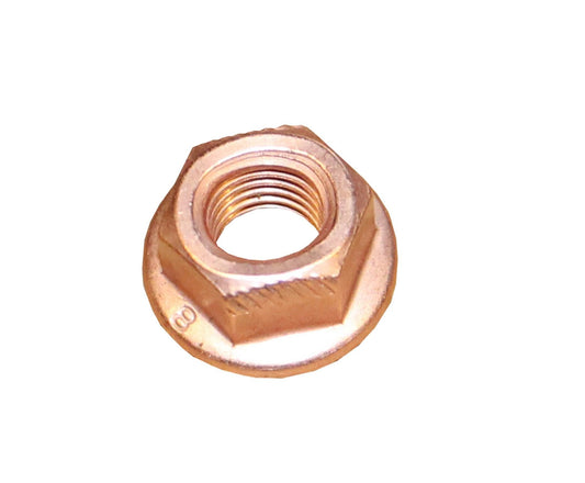 Copper Exhaust Nut Flanged, 8mm X 1.25