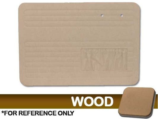 Door Panels - Wood Only, W/Pockets, Fronts Only