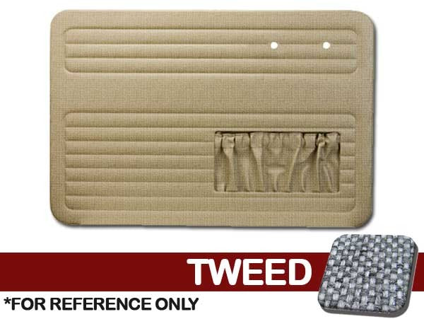 VW Bug 1965-1966 Front Only Door Panels w/ Pockets - Tweed