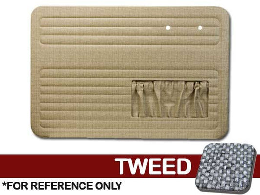 VW Bug 1965-1966 Front Only Door Panels w/ Pockets - Tweed