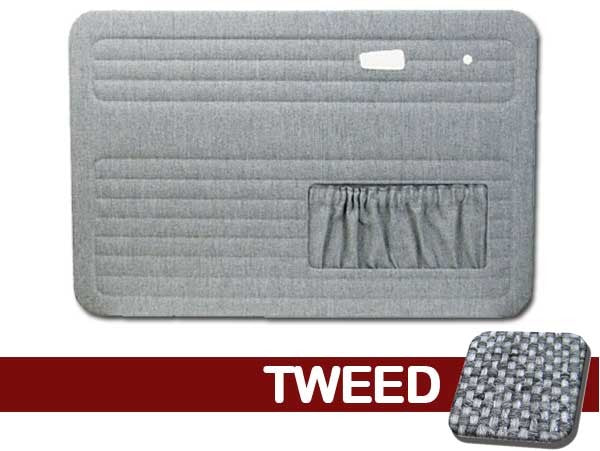 VW Bug 1967-1979 Front Only Door Panels w/ Pockets - Tweed