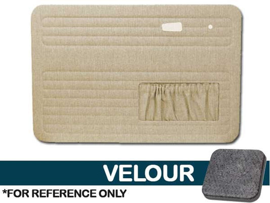 VW Bug 1967-1977 Front Only Door Panels w/ Pockets - Velour