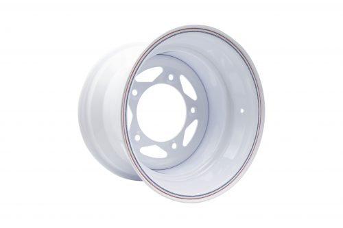 Powder-Coated White Spoke Wheel 5 Lug 15 x 10" Wide