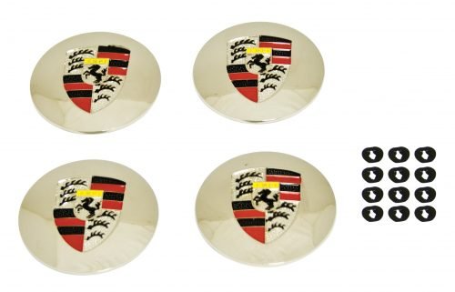 Center Crests for 3-Hole Hub Caps with Retainer Clips