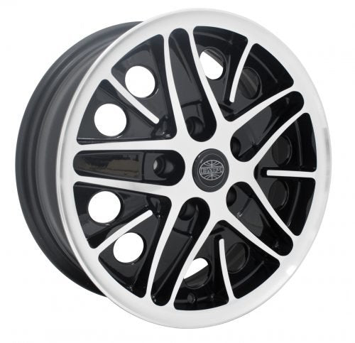 COSMO, 15x5.5 5X112 Gloss Black with Polished Lip & Face