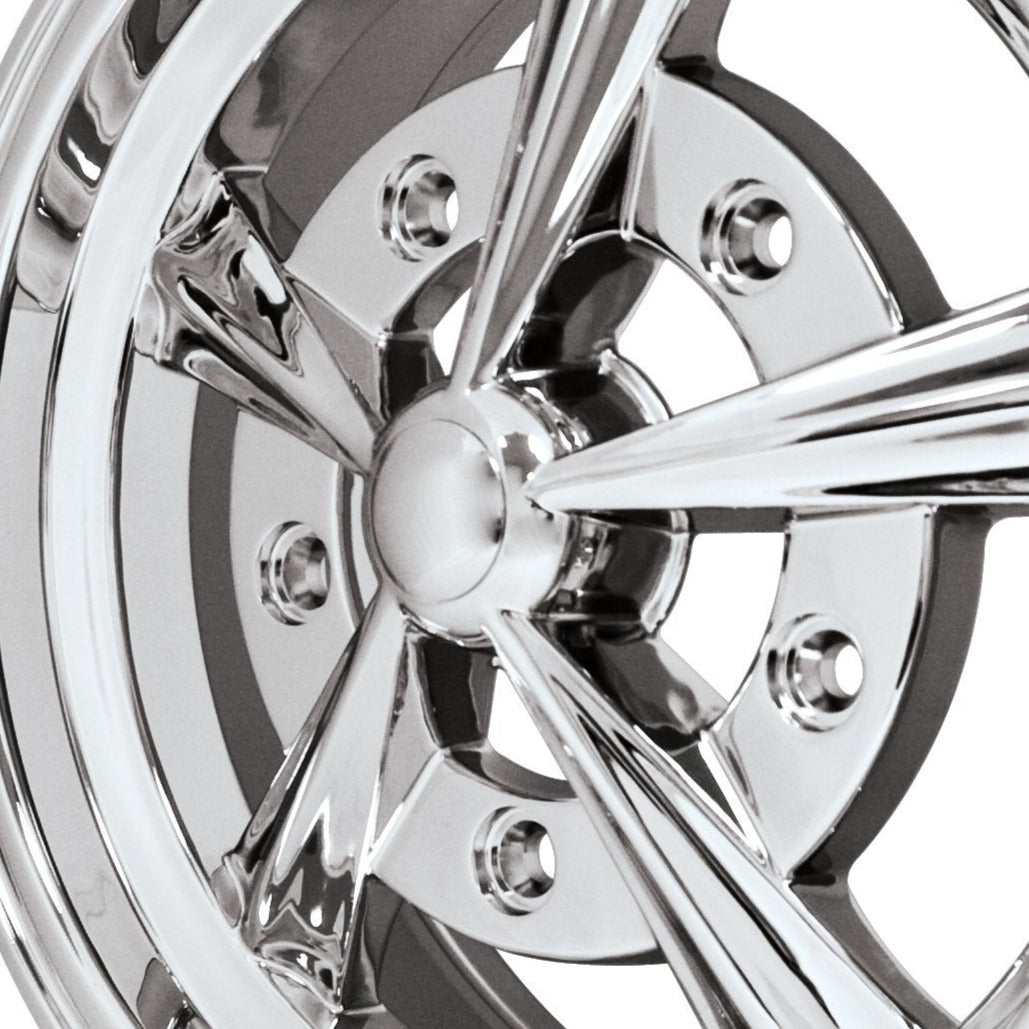 Cap Only (Plain) for 17" Raider, Push-On Chrome Plated Plastic with Ring