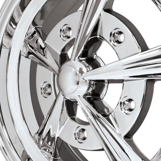 Cap Only (Plain) for 17" Raider, Push-On Chrome Plated Plastic with Ring