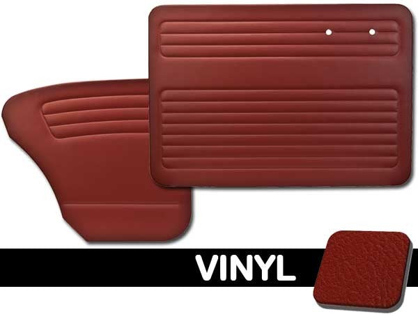 Bug 1956-1964 Sedan Door Panel Set w/o Pockets - Vinyl