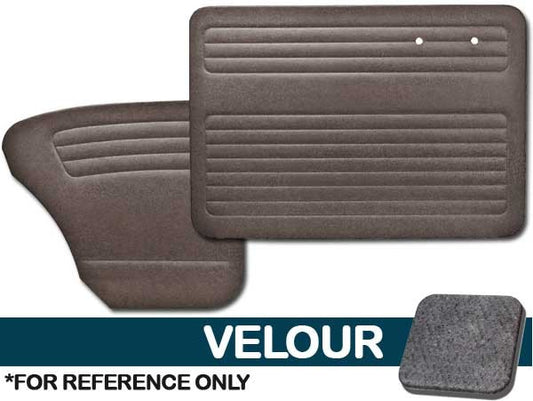 VW Bug 1956-1964 Sedan Door Panel Set w/out Pockets - Velour