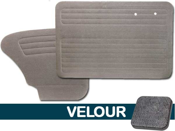 VW Bug 1965-1966 Sedan Door Panel Set w/out Pockets - Velour
