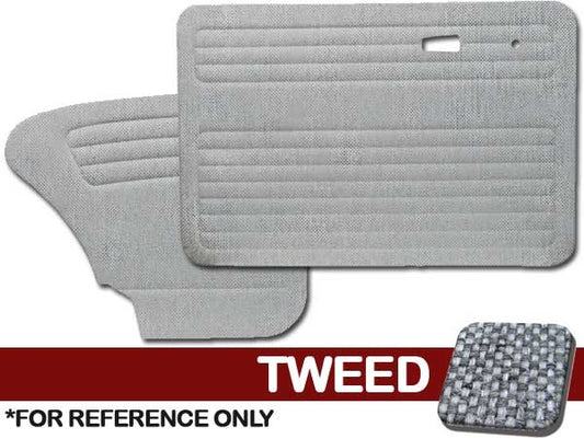 VW Bug 1967-1977 Sedan Door Panel Set w/o Pockets - Tweed