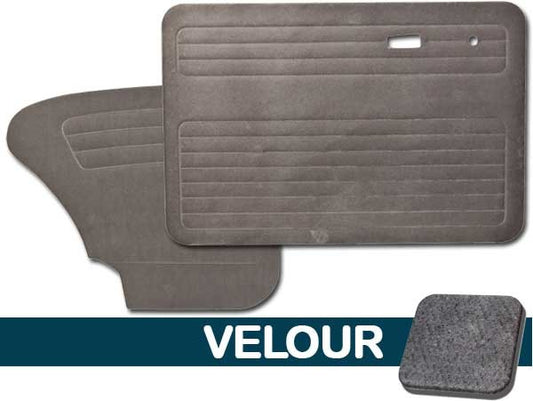 VW Bug 1967-1977 Sedan Door Panel Set w/out Pockets - Velour