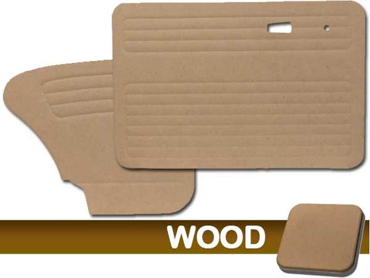 Door Panels - Wood Only, W/O Pockets, Fronts & Rears