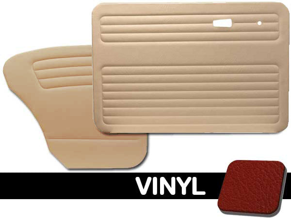 67-77 Bug Sedan, Panels Front & Rear Only, w/o Pockets - Smooth Vinyl