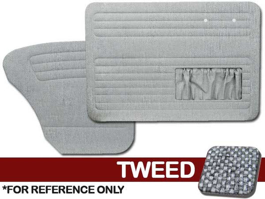 VW Bug 1956-1964 Sedan Door Panel Set w/ Pockets - Tweed
