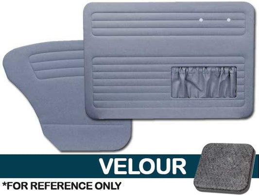 VW Bug 1956-1964 Sedan Door Panel Set w/ Pockets - Velour
